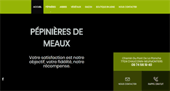 Desktop Screenshot of pepinieresdemeaux.com