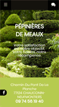 Mobile Screenshot of pepinieresdemeaux.com